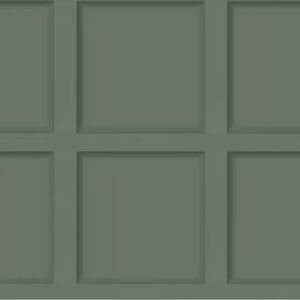 2 Rolls Holden 3D effect Green Modern Faux Wood Panel Wallpaper, New!